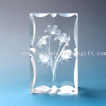 3D Laser Crystal - K9 Optical Crystal Curlicue images
