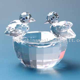Crystal Gift - K9 Optical Crystal Birds Nest