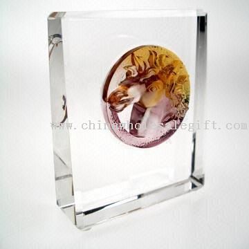 Customerized trofei trofeo-cavallo in vetro cristallo