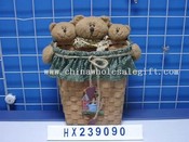 three-white hare head in basket 1/s images
