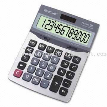 Calculadora de mesa dupla-powered