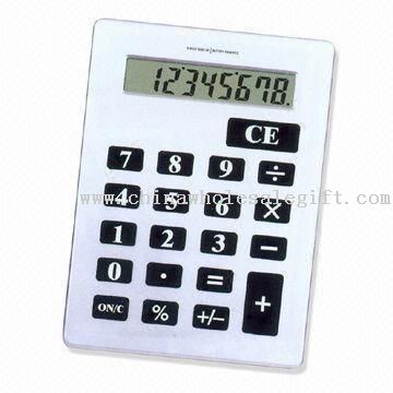 Tilting Desktop Calculator with Rubber Keys