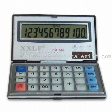 Dua belas-digit Kalkulator saku logam
