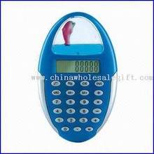 Fancy Oval-shaped Liquid Acrylic Calculator images