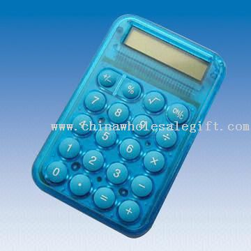 Mini kalkulator med delikate knapper
