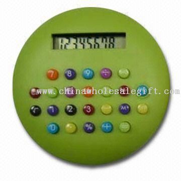La forma de la Ronda de ocho dígitos de pantalla de la calculadora