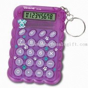 Eight Digit Display Delicate Design Calculator with Keychain images