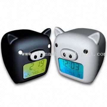 Pig-shaped Calendar with Touch Light