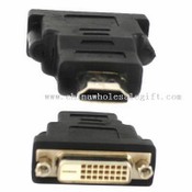 HDMI-19Pin kvinna till DVI 24 + 1 polig hane adapter images