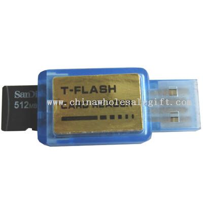 USB 2,0 T-opblussen Card Reader