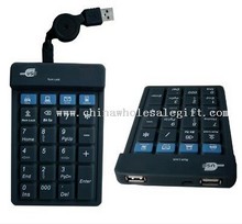 Numerische Tastatur mit USB Hub images
