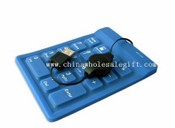 18keys wasserdichte Notebook-Tastatur mit ausziehbarem USB-Kabel images