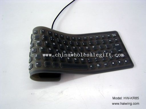 ukuran mini fleksibel keyboard tahan air