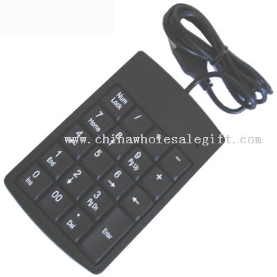 USB numeric keyboard with 19 keys