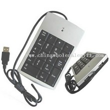 USB numerisk tastatur med 18 nøgler med hub images