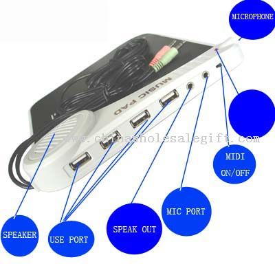 Suara-Chat sistem USB multi-fungsional ekstensi Mouse Pad
