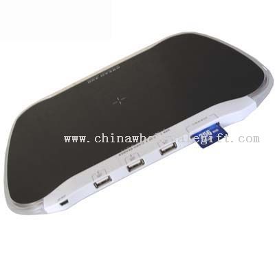 USB Hub & Card Reader Mouse Pad