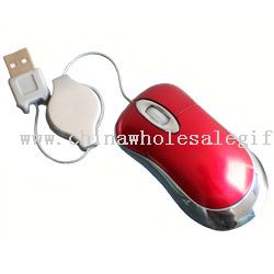 Mouse optik yang mini dengan kabel USB recharctable