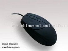 5D silicone waterproof optical mouse for industria and medical images