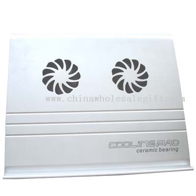 Cooler Pad with 2 fans in Aluminum with USB HUB