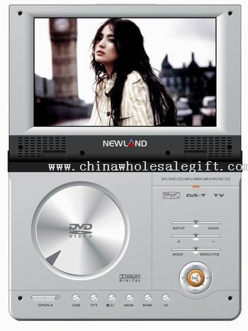 Portátil DVD/DivX Player com sintonizador de TV DVB-T e analógico