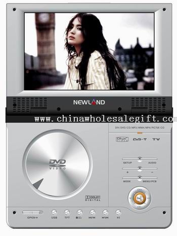 Portabel DVD/DivX Player dengan DVB-T dan analog TV Tuner