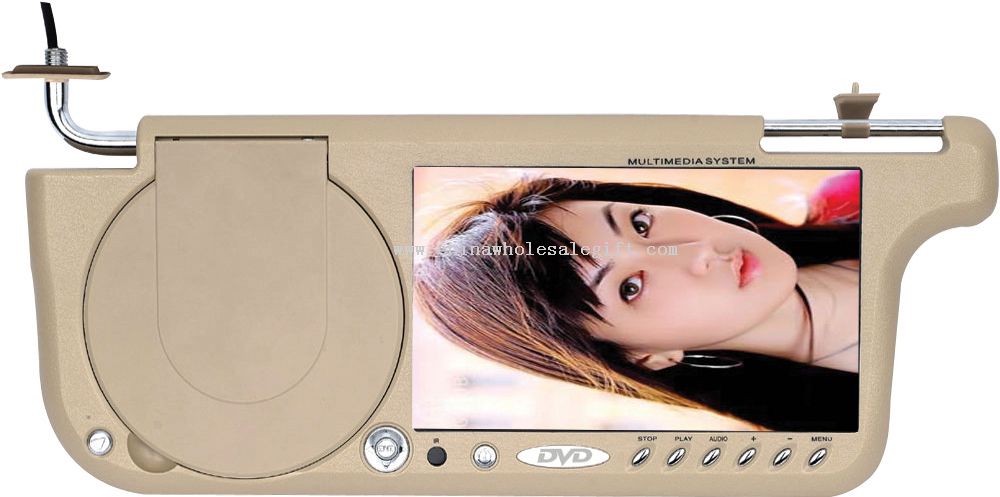 7Sun tipo visera reproductor de DVD con pantalla LCD