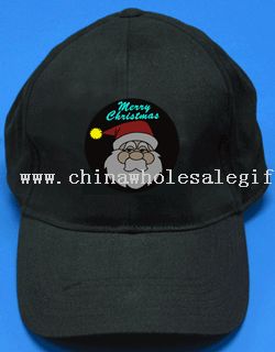 EL-sombrero con el logo de la Navidad