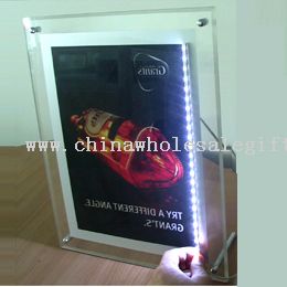 Ultra tynne krystall-lys boks med LED-List