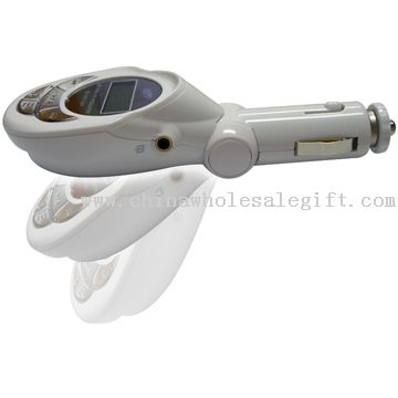 Mobil MP3 + FM Transmitter untuk USB Flash Drive, MP3, CD/DVD, MD