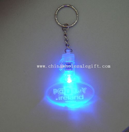 Luces LED KeyChain con OVAL Colgante