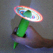 Flashing pen with Fan images