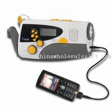 Dynamo Flashlight with LCD Screen