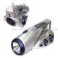Crank Dynamo Flashlight with AM/FM Radio and mobile phone charger small picture