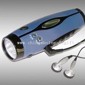 Crank Dynamo Flashlight with Radio and Mobile Phone Charger small picture