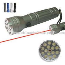 15 LED Taschenlampe & Laser images