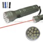 15 LED & Laser flashlight small picture