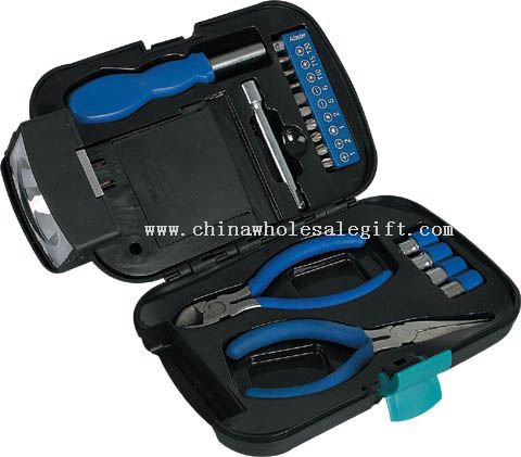 18pcs Tool Box With Light