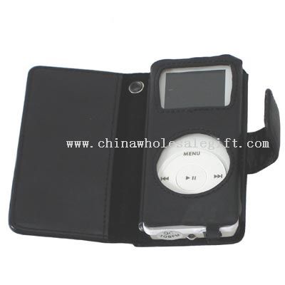 Caso de couro de iPod