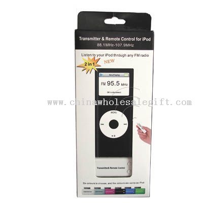 Transmisor de FM y control remoto para el iPod