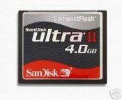 Sandisk Ultra II CF Card 4GB images