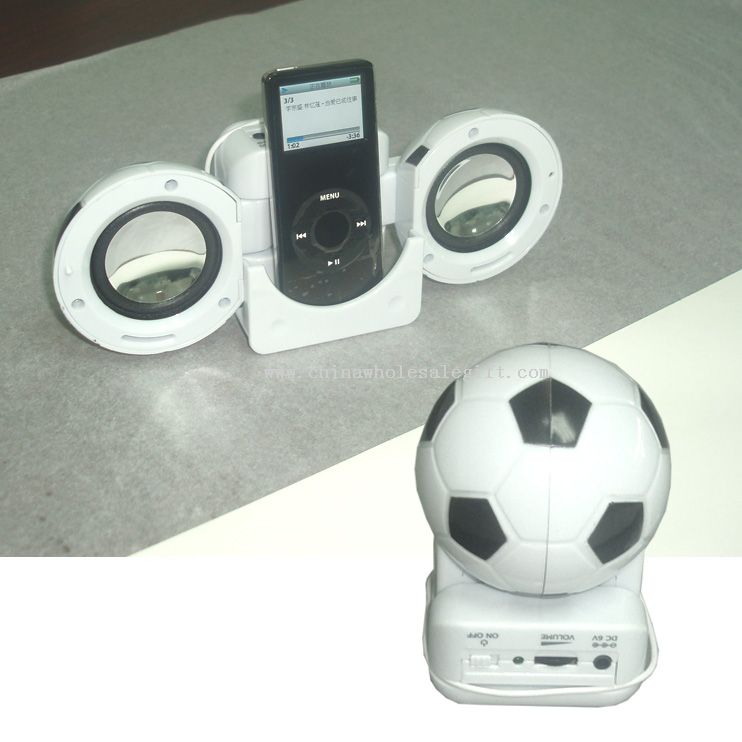 Futebol forma iPod Mini Speaker system