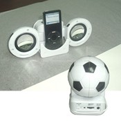 Sepak bola bentuk iPod Mini Speaker sistem images