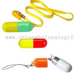 Pill Shape USB Flash Disk Schlüsselband