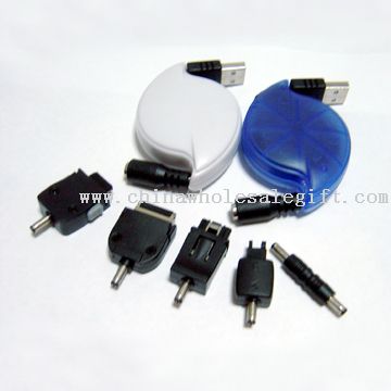 USB mobilephone charger retractable cable