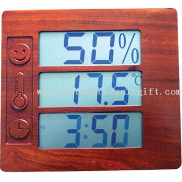 Reloj de pared con termómetro de Higro