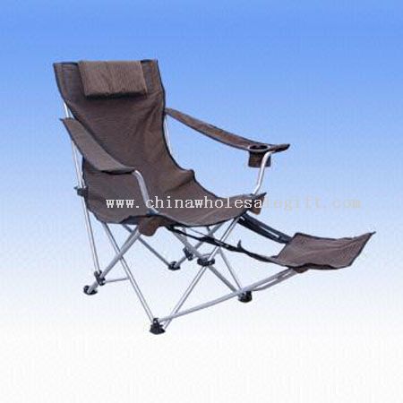 Luksuriøse camping stol med stor størrelse & fodskammel