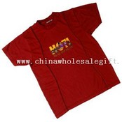 Short sleeve jersey T-shirt with crew neck images
