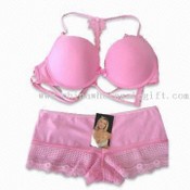 Sexy růžové spodní prádlo Set images
