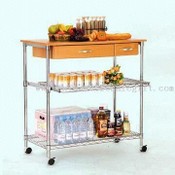 Easy-to-Assemble Kitchen Trolley images